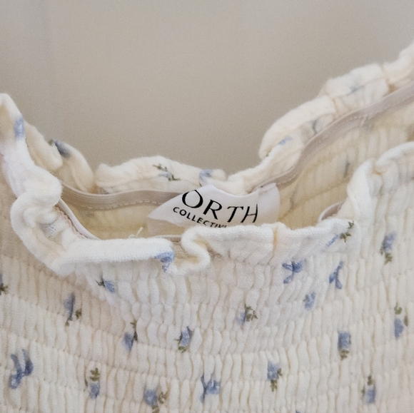 Floral Cream Maxi Dress - Picture 2 of 5